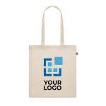 Bolsa para la compra de algodón reciclado 140 g/m2 Recycled Cotton vista de impresión