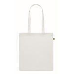 Bolsa de algodón reciclado en color 140 g/m2 Recycled Cotton Colors color blanco