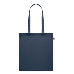 Bolsa de algodón reciclado en color 140 g/m2 color azul ultramarino sexta vista