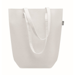 Bolsa promocional de fieltro RPET con asas largas Tote Fieltro RPET color blanco segunda vista