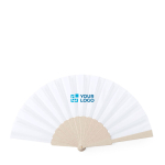 Abanico personalizado de bambú y plástico reciclado Bamboo RPET vista principal