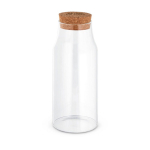 Botella de vidrio de borosilicato con tapón corcho 800ml Crystal Juice vista principal