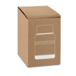 Termo con aislamiento al vacío y doble pared de acero Liquid To Go color negro en caja