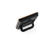 Estación meteorológica con carcasa de bambú para publicidad Bamboo color madera cuarta vista