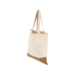 Bolsas en algodón con base de corcho y asas largas 160 g/m2 Corizza color beige séptima vista