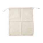 Bolsa de algodón orgánico de rejilla pequeña Mini Fruits Organic color beige cuarta vista