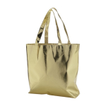 Bolsa promocional non-woven con acabado brillante 90 g/m2 Brilliant color dorado tercera vista