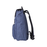 Mochila de poliéster acolchada con cierre de dos hebillas Harvard color azul quinta vista