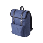 Mochila de poliéster acolchada con cierre de dos hebillas Harvard color azul séptima vista