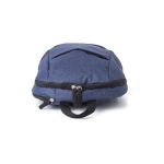 Mochila de poliéster con cintas acolchadas y ajustables Classic color azul sexta vista