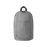 Mochila de poliéster con cintas acolchadas y ajustables Classic color gris primera vista