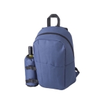 Mochila isotérmica de poliéster con bolsillo para botella Picnic color azul undécima vista