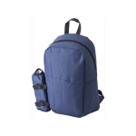 Mochila isotérmica de poliéster con bolsillo para botella Picnic color azul sexta vista