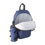 Mochila isotérmica de poliéster con bolsillo para botella Picnic color azul octava vista