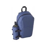 Mochila isotérmica de poliéster con bolsillo para botella Picnic color azul novena vista