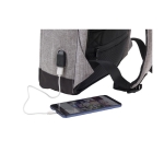 Mochila antirrobo bicolor de poliéster para portátil de 13'' Oxford color gris claro