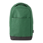 Mochila antirrobo bicolor de poliéster para portátil de 13'' Oxford color verde oscuro primera vista