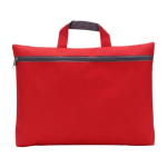 Poradocumentos personalizados baratos de poliéster 600D Budget color rojo primera vista