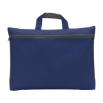 Poradocumentos personalizados baratos de poliéster 600D Budget color azul oscuro primera vista
