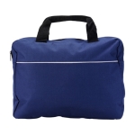 Maletín portadocumentos de poliéster 600D con asas cortas News color azul marino primera vista