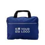 Maletín portadocumentos de poliéster 600D con asas cortas News vista de impresión