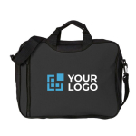 Portadocumentos para empresas con asa y bandolera Congress color negro vista de impresión