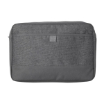 Funda para portátil de loneta 600D en gris oscuro 13” Office color gris oscuro primera vista
