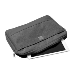 Funda para portátil de loneta 600D en gris oscuro 13” Office color gris oscuro tercera vista