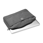 Funda para portátil de loneta 600D en gris oscuro 13” Office color gris oscuro cuarta vista