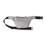 Riñonera de poliéster con bolsillo trasero Hidden Pocket color gris claro quinta vista