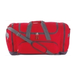 Bolsa deportiva en poliéster 600D con diversos bolsillos Academy color rojo primera vista