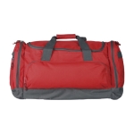 Bolsa deportiva en poliéster 600D con diversos bolsillos Academy color rojo segunda vista