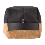 Neceseres económicos de poliéster a color y corcho Cork color negro segunda vista