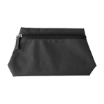 Neceser de poliéster 600D en color con tirador a juego Campaign color negro primera vista