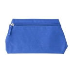 Neceser de poliéster 600D en color con tirador a juego Campaign color azul real primera vista