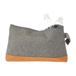 Neceser de merchandising de policanvas con detalles en color Grey color naranja segunda vista