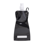Botellas de agua publicitarias plegables baratas 420ml Rebel color negro primera vista