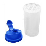 Vaso mezclador de plástico con tapa en color 700ml Shaker Powder color azul tercera vista
