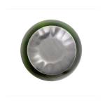 Botella de acero inoxidable con tapón a rosca 650ml color verde tercera vista