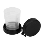 Vaso plegable para guardar pastillas de 220ml Pillcup Colors color negro segunda vista