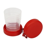 Vaso plegable para guardar pastillas de 220ml Pillcup Colors color rojo segunda vista