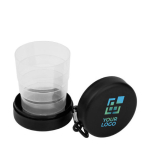 Vaso plegable para guardar pastillas de 220ml Pillcup Colors color blanco vista de impresión