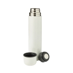 Termo de color brillante grande en acero inoxidable 1L Extra Colors color blanco segunda vista