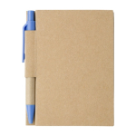 Minilibretas recicladas con bolígrafo A7 hojas a rayas EcoPocket color azul claro primera vista