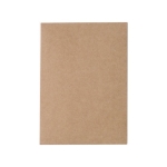 Cuaderno de corcho y lino con bolígrafo A5 hojas a rayas Greener color marrón tercera vista