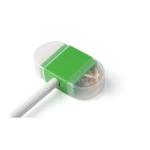 Goma de borrar con sacapuntas y capuchón a cada lado y centro de color color verde primera vista