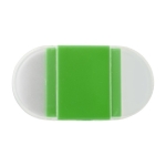 Goma de borrar con sacapuntas y capuchón a cada lado y centro de color color verde segunda vista