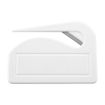 Abrecartas de plástico con hoja de metal para regalar a clientes Colors color blanco segunda vista