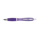 Bolígrafo de plástico barato acabado antideslizante tinta azul Color color violeta primera vista