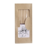 Set de 10 lápices para colorear, libro, regla y sacapuntas Funny primera vista